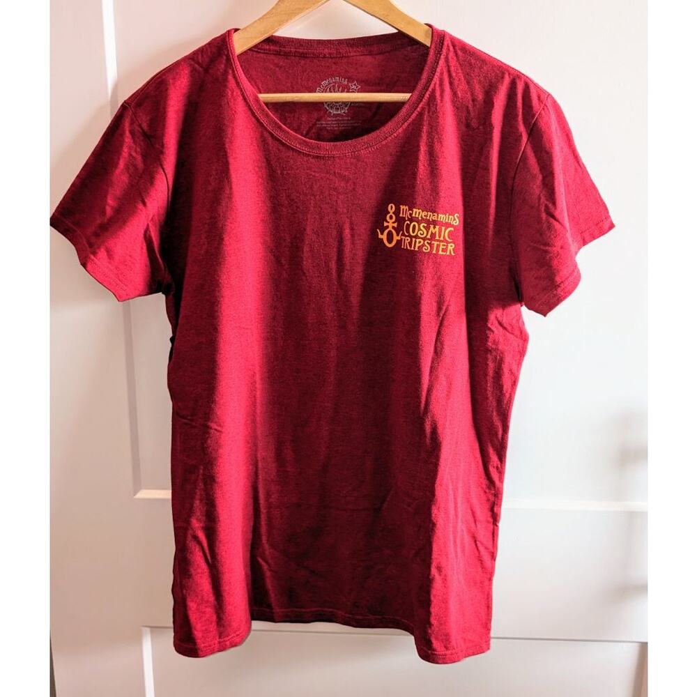 New Without Tags Women's McMenamins Cosmic Tripster T-Shirt Red Size XL